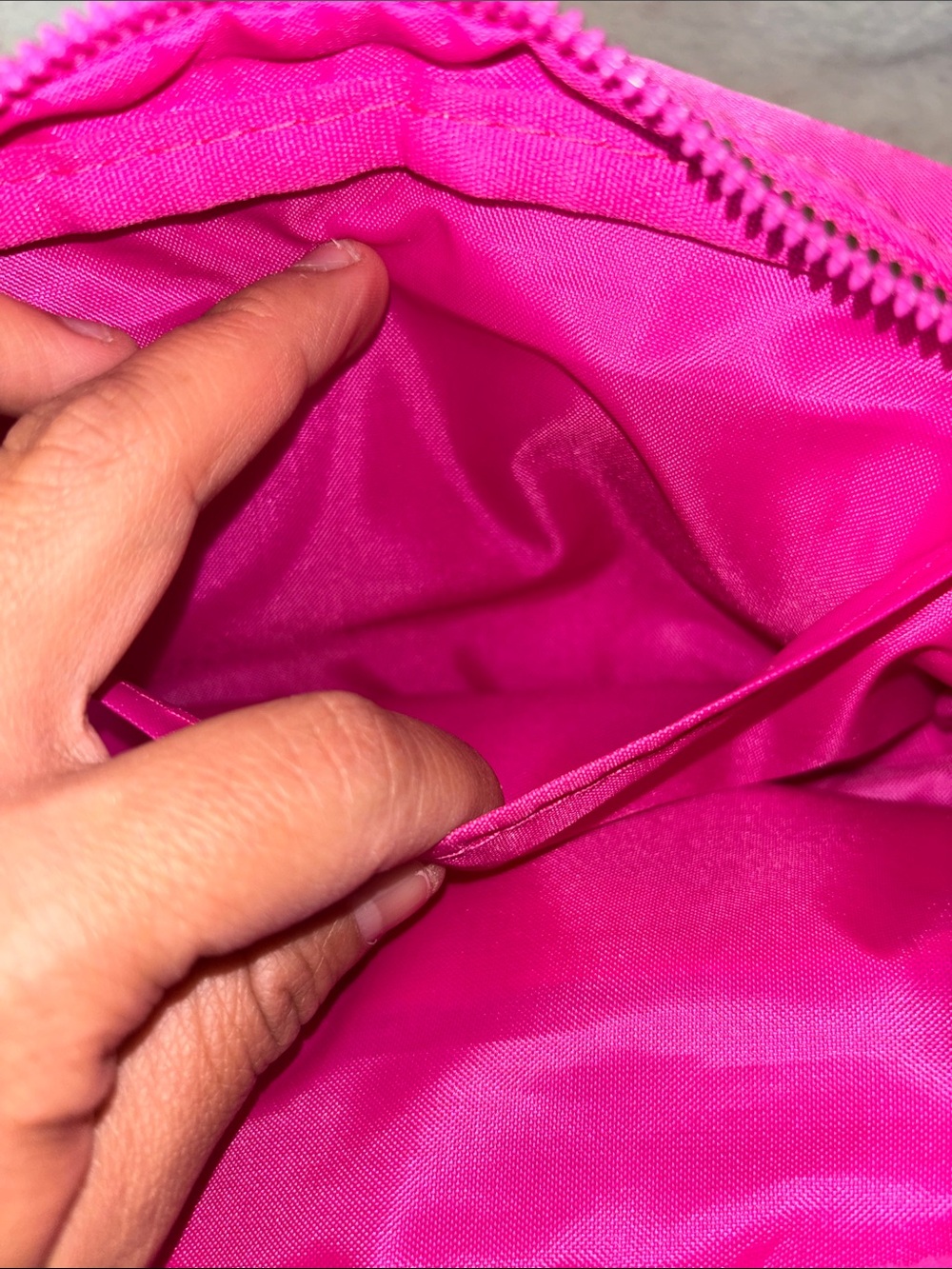 RACHEL Rachel Roy Hot Pink Nylon Crossbody Waist Bag - Picture 6 of 8